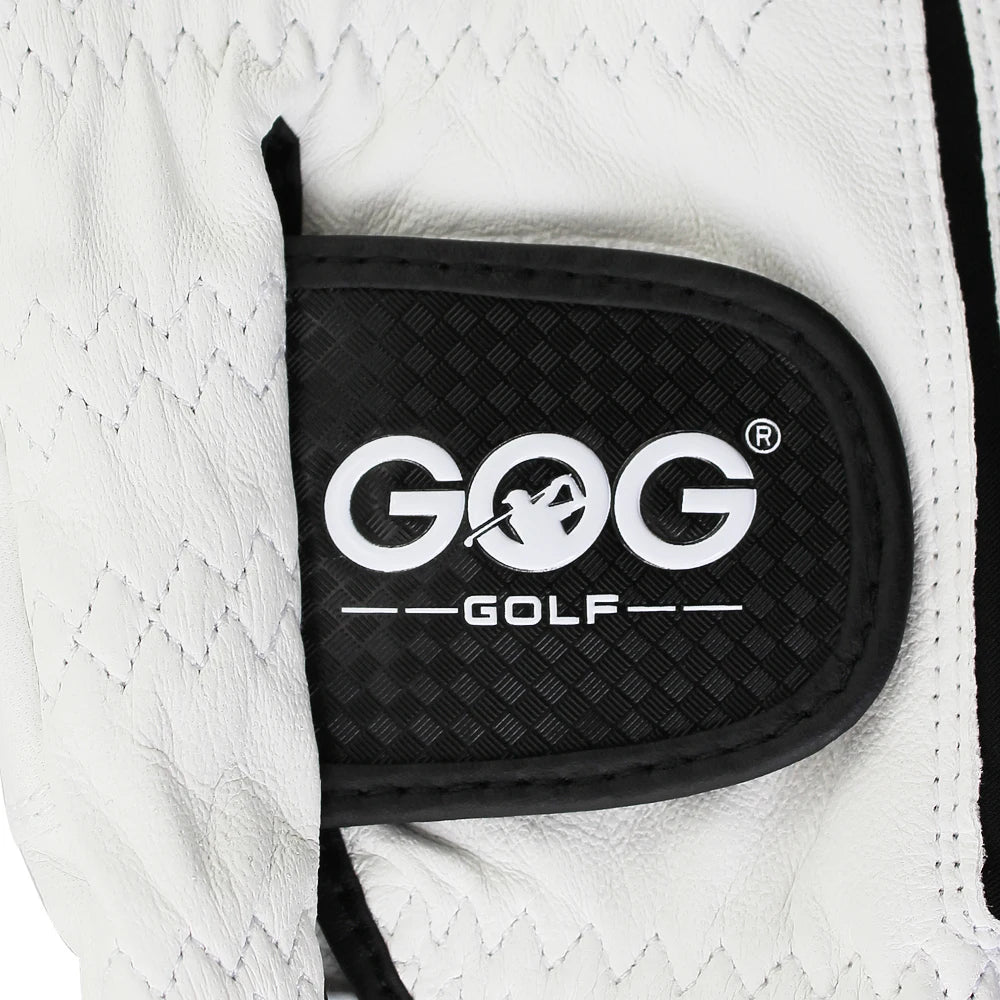 Men's Premium Sheepskin Leather Golf Gloves – Genuine Leather with Lycra & Reinforced Palm