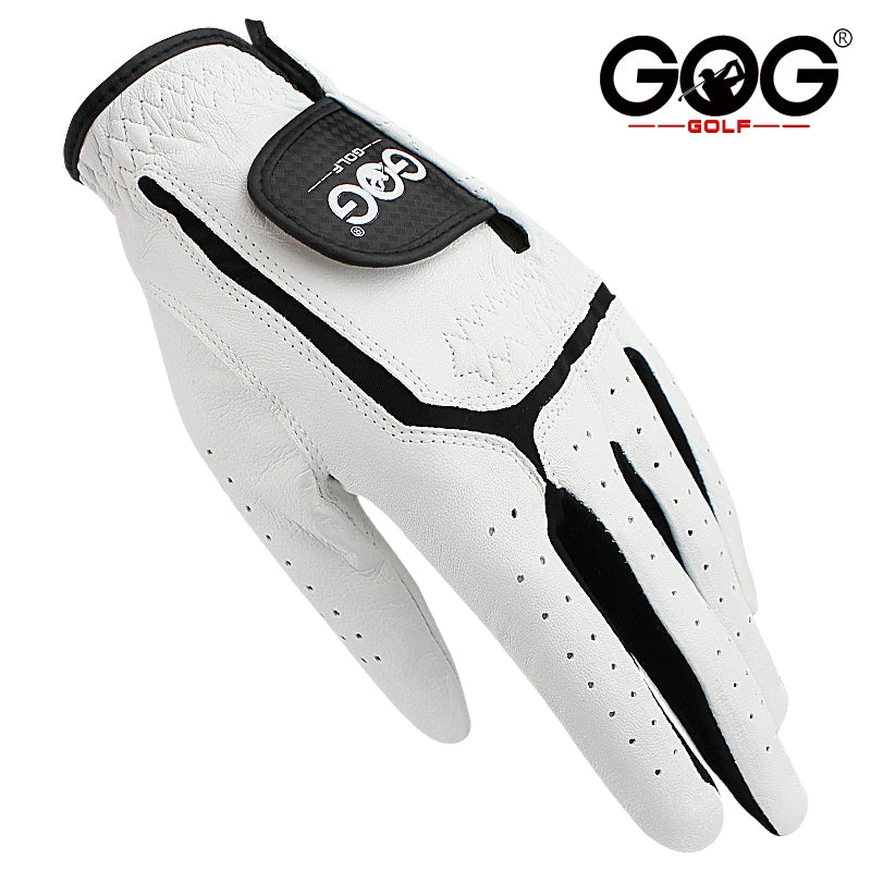 Men's Premium Sheepskin Leather Golf Gloves – Genuine Leather with Lycra & Reinforced Palm