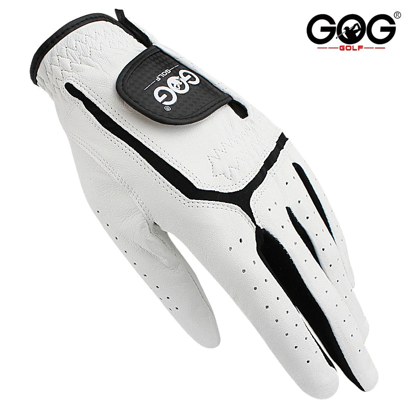 Men's Premium Sheepskin Leather Golf Gloves – Genuine Leather with Lycra & Reinforced Palm