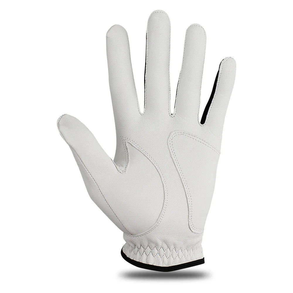 Men's Premium Sheepskin Leather Golf Gloves – Genuine Leather with Lycra & Reinforced Palm