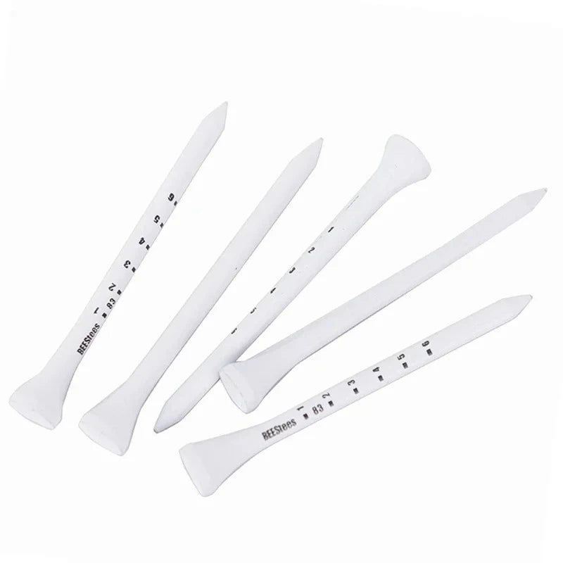 50 Pack Wooden Golf Tees – Durable Practice Tees with Stabilizer Design