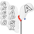 10-Pack Golf Iron Covers – Magnetic Closure, Premium Synthetic Leather