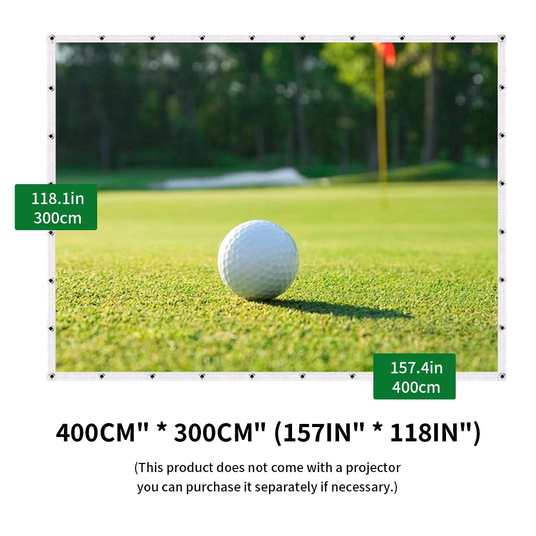 Caiton HD Golf Impact Screen – Silent, Tear-Resistant & Easy Setup