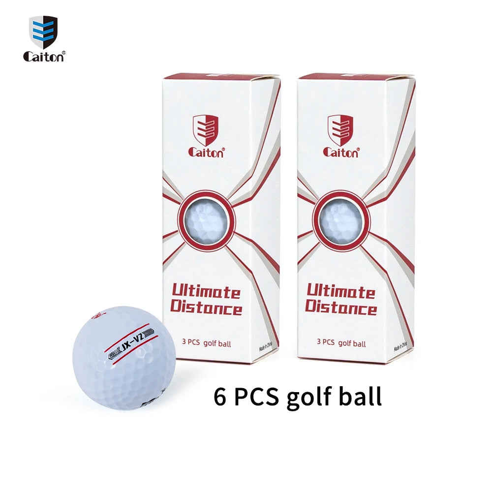 Caiton 12/6/3 Pack Premium Distance Golf Balls – Double Core, Soft Feel
