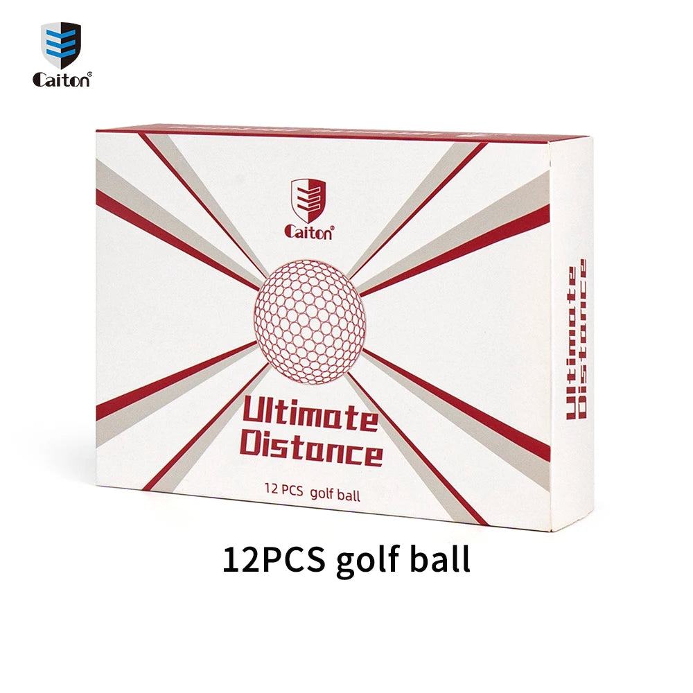 Caiton 12/6/3 Pack Premium Distance Golf Balls – Double Core, Soft Feel