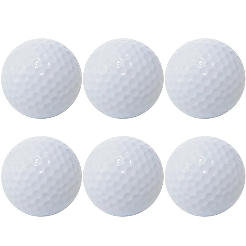 6 Pack Multi-Colored Practice Golf Balls – Novelty Gift Set