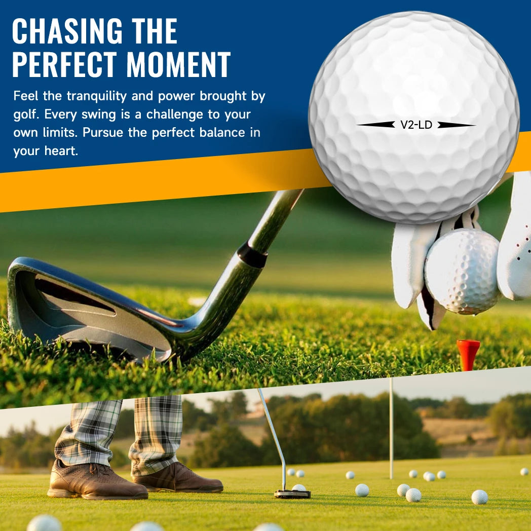 Caiton 50 Pack 2-Layer Golf Balls – Distance & Spin Performance