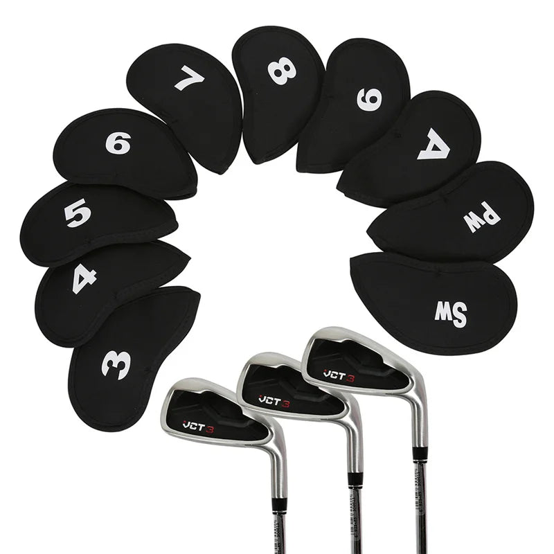 10-Pack Golf Club Head Covers – Iron & Putter Headcovers