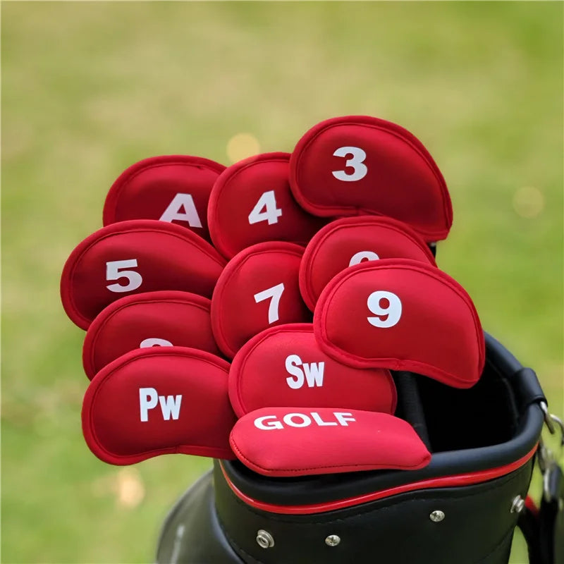 10-Pack Golf Club Head Covers – Iron & Putter Headcovers