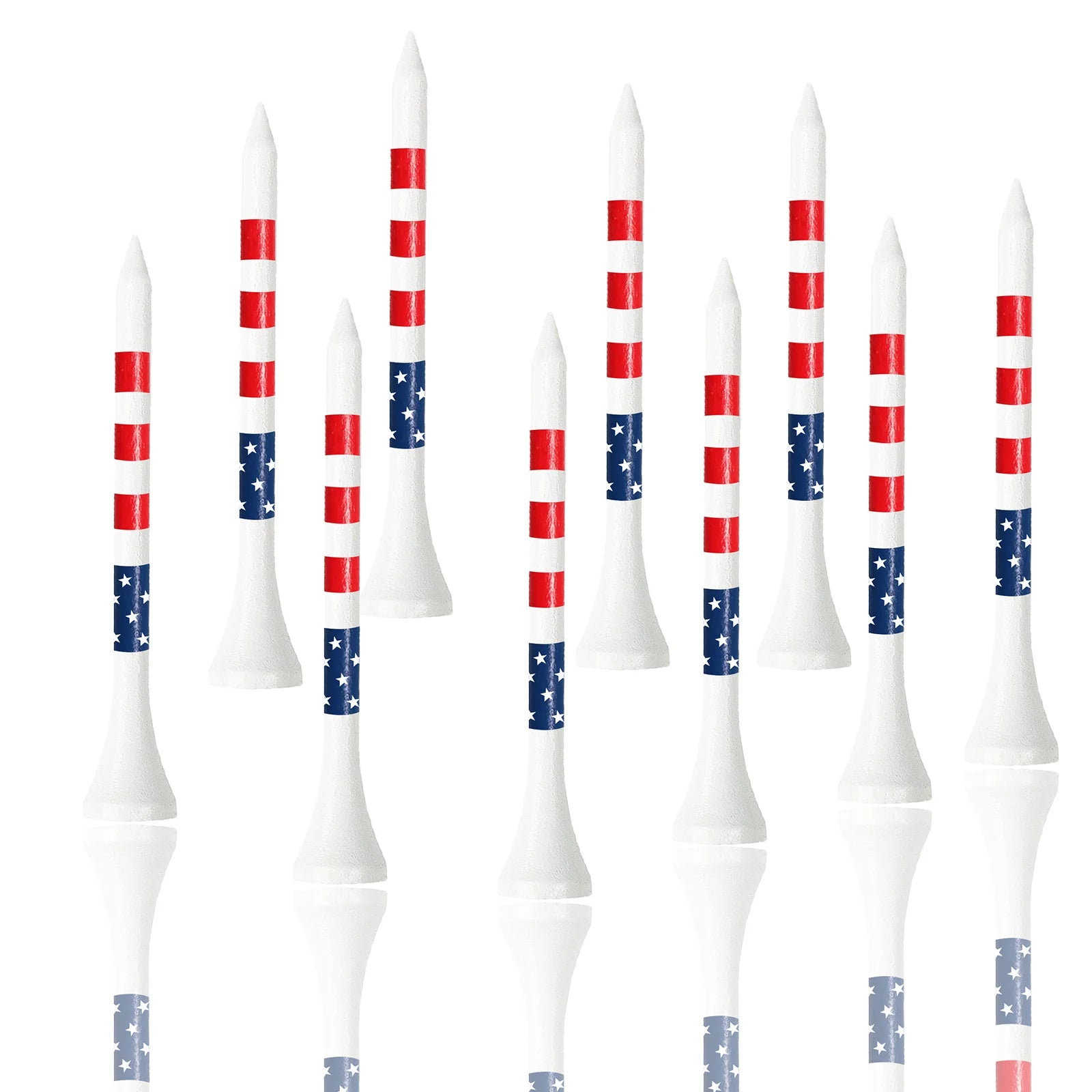50 Pack Bamboo Golf Tees – 3.25" & 2.75" Durable Practice Tees
