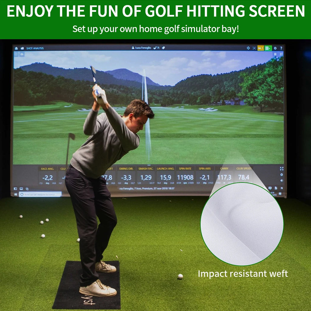 Caiton HD Golf Impact Screen – Silent, Tear-Resistant & Easy Setup