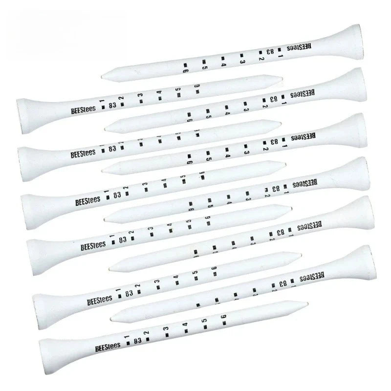 50 Pack Wooden Golf Tees – Durable Practice Tees with Stabilizer Design