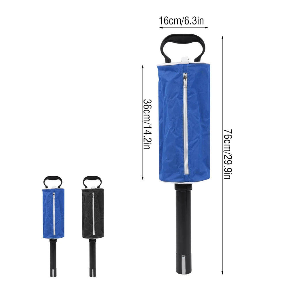 Golf Ball Retriever Bag – Portable Scoop Picker with Storage Pocket