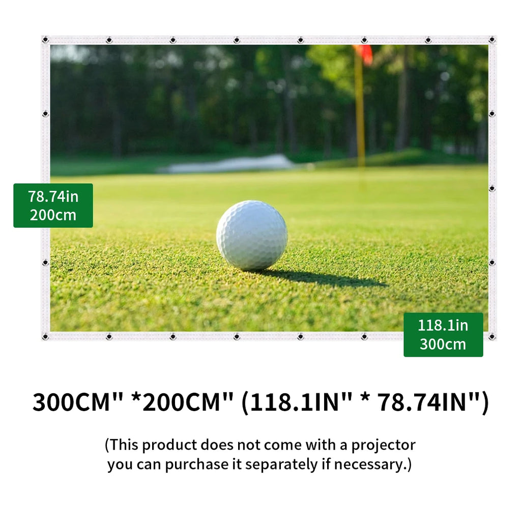 Caiton HD Golf Impact Screen – Silent, Tear-Resistant & Easy Setup