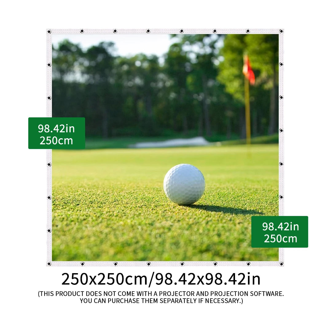 Caiton HD Golf Impact Screen – Silent, Tear-Resistant & Easy Setup