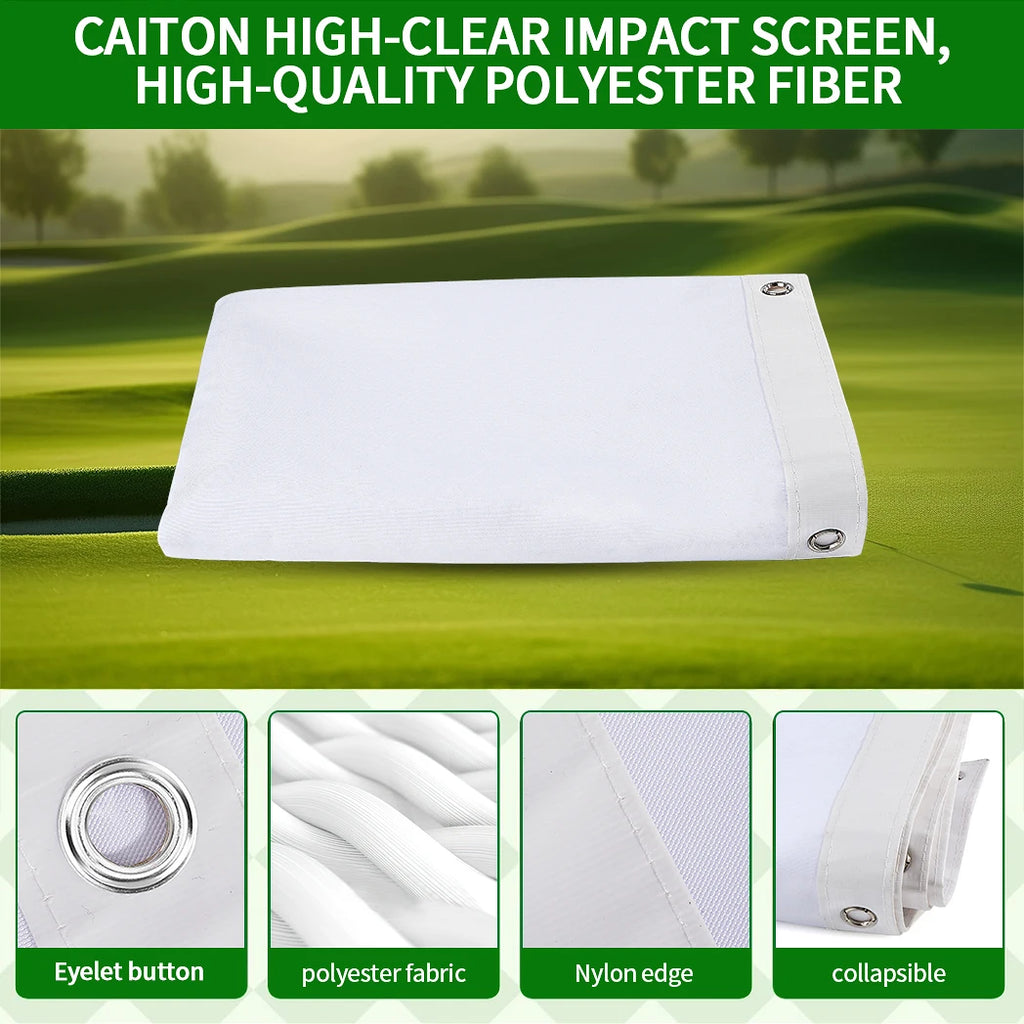 Caiton HD Golf Impact Screen – Silent, Tear-Resistant & Easy Setup