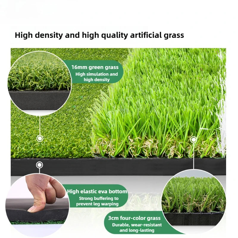 Golf Strike Mats Auxiliary Line Guide 1.2x1.5m Outdoor Swing Pad