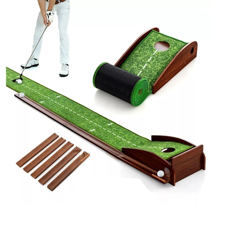 Putting Green Mat with Automatic Ball Return – Indoor & Outdoor Use