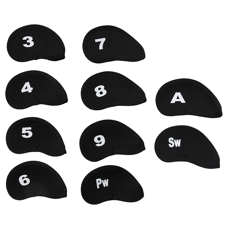 10-Pack Golf Club Head Covers – Iron & Putter Headcovers