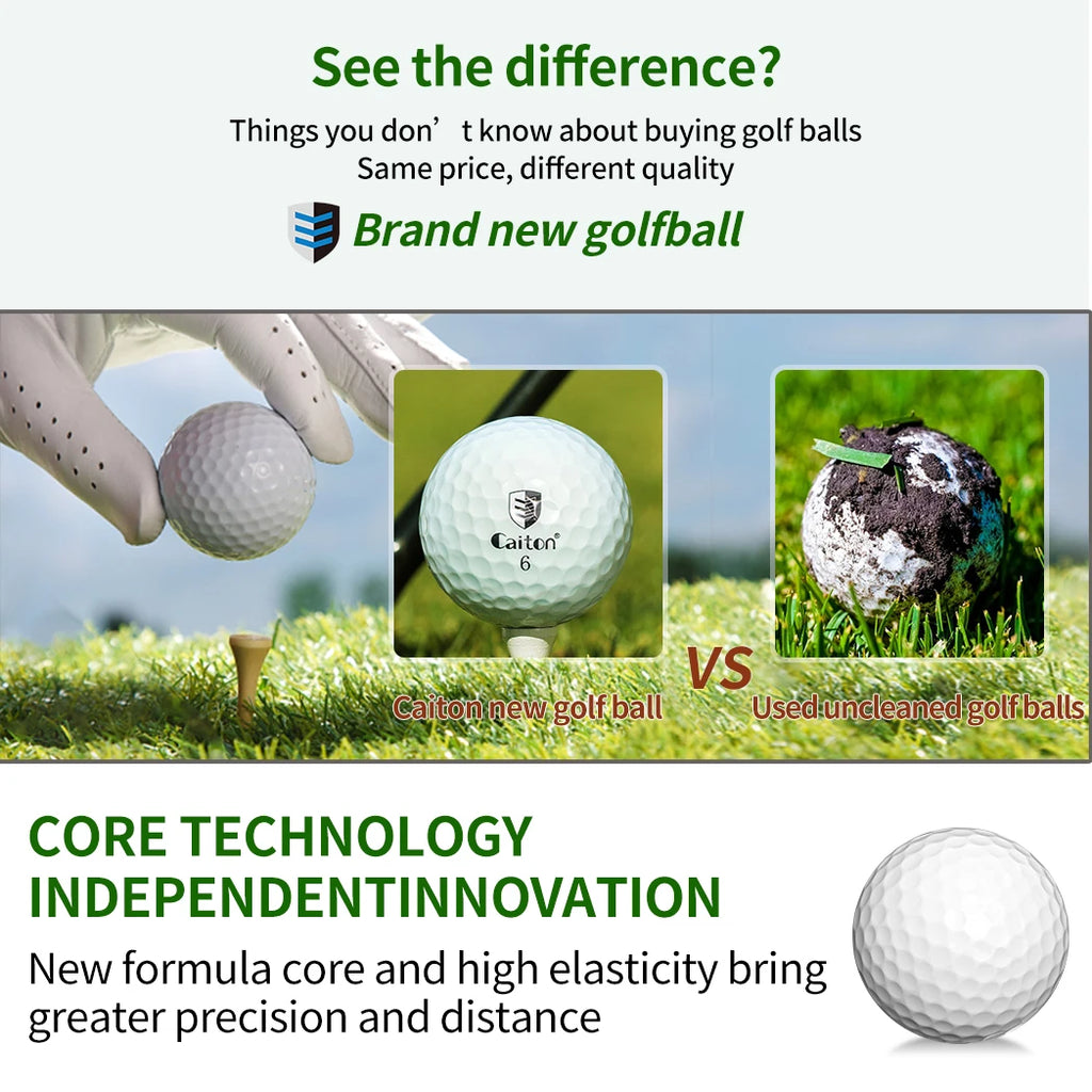 Caiton 50 Pack 3-Layer Golf Balls – Advanced Spin & Distance Control