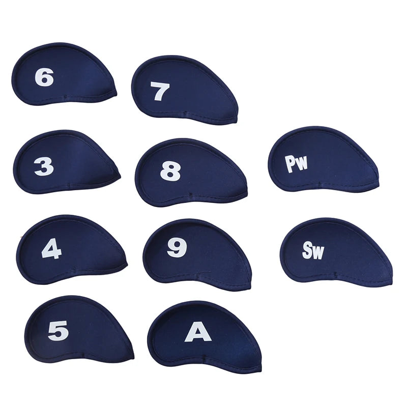 10-Pack Golf Club Head Covers – Iron & Putter Headcovers