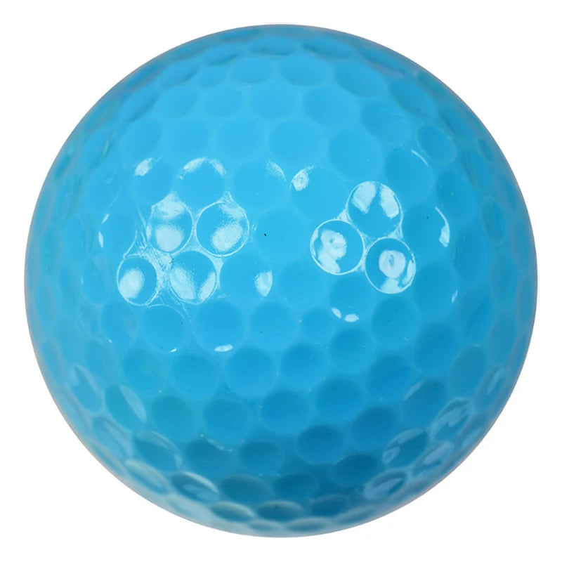 6 Pack Multi-Colored Practice Golf Balls – Novelty Gift Set