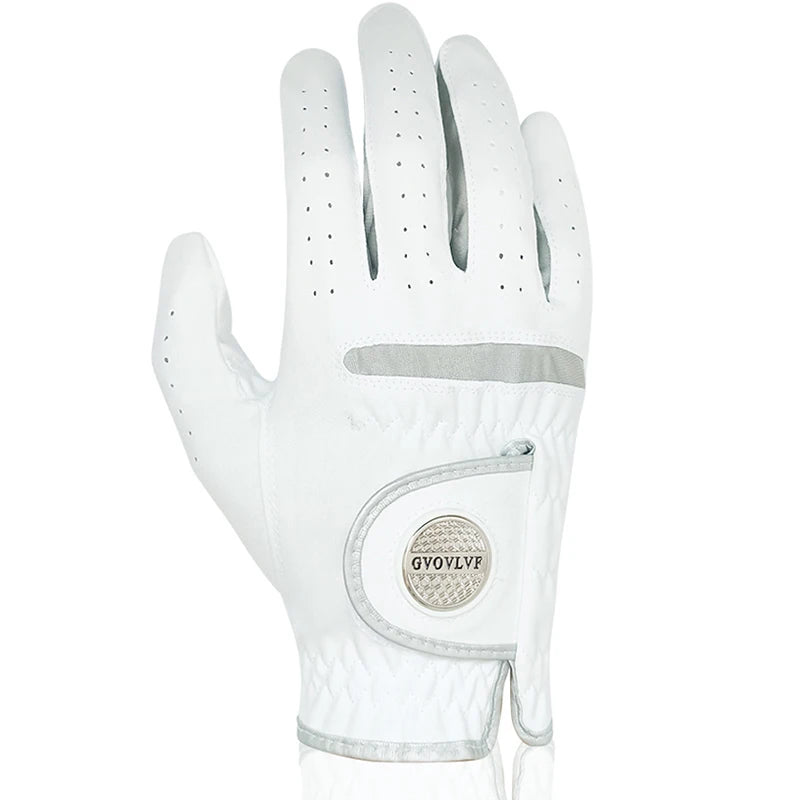 Men's Golf Glove – Microfiber Breathable Fabric with Magnetic Ball Marker