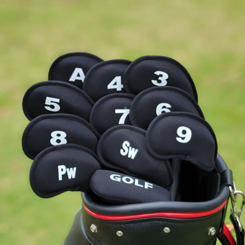 10-Pack Golf Club Head Covers – Iron & Putter Headcovers