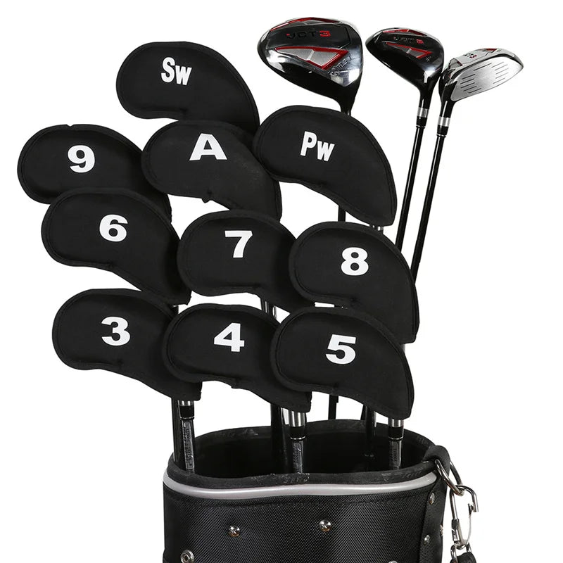 10-Pack Golf Club Head Covers – Iron & Putter Headcovers