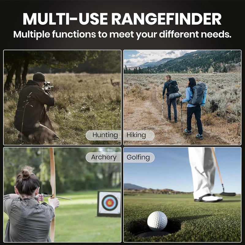 1500M Golf & Hunting Rangefinder – 600M/900M/1200M/1500M Range