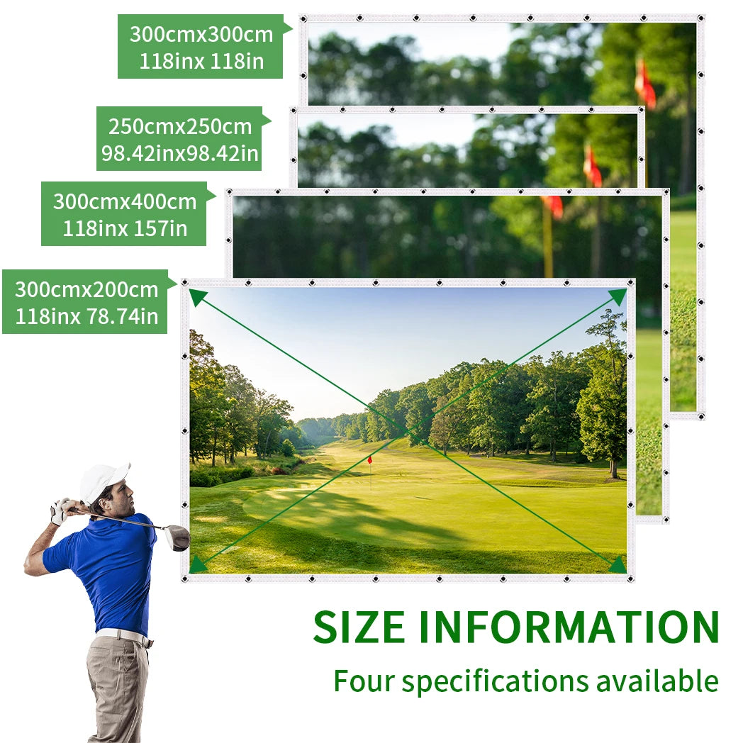 Caiton HD Golf Impact Screen – Silent, Tear-Resistant & Easy Setup