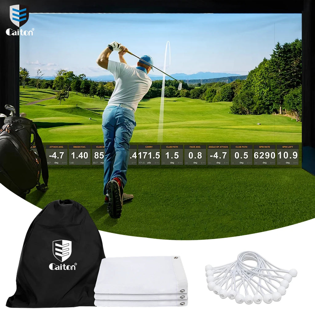 Caiton HD Golf Impact Screen – Silent, Tear-Resistant & Easy Setup