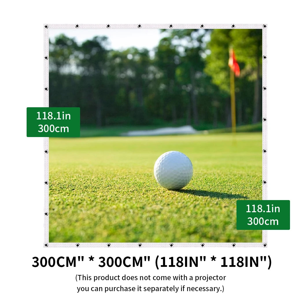 Caiton HD Golf Impact Screen – Silent, Tear-Resistant & Easy Setup