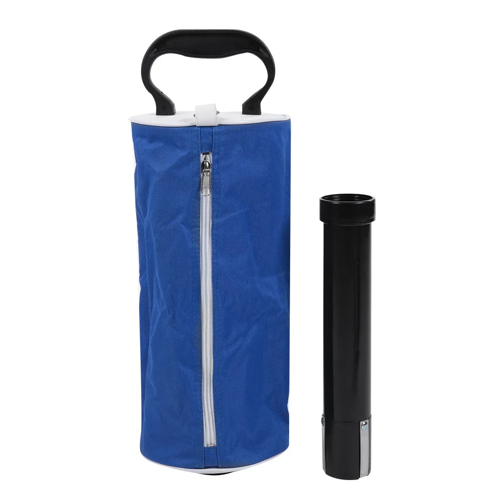 Golf Ball Retriever Bag – Portable Scoop Picker with Storage Pocket
