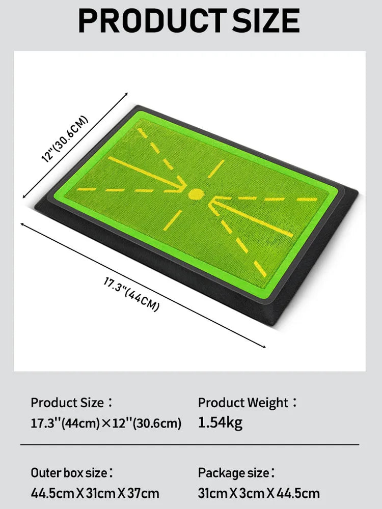 PGM Golf Swing Path Training Mat – Ball Trace & Alignment Aid