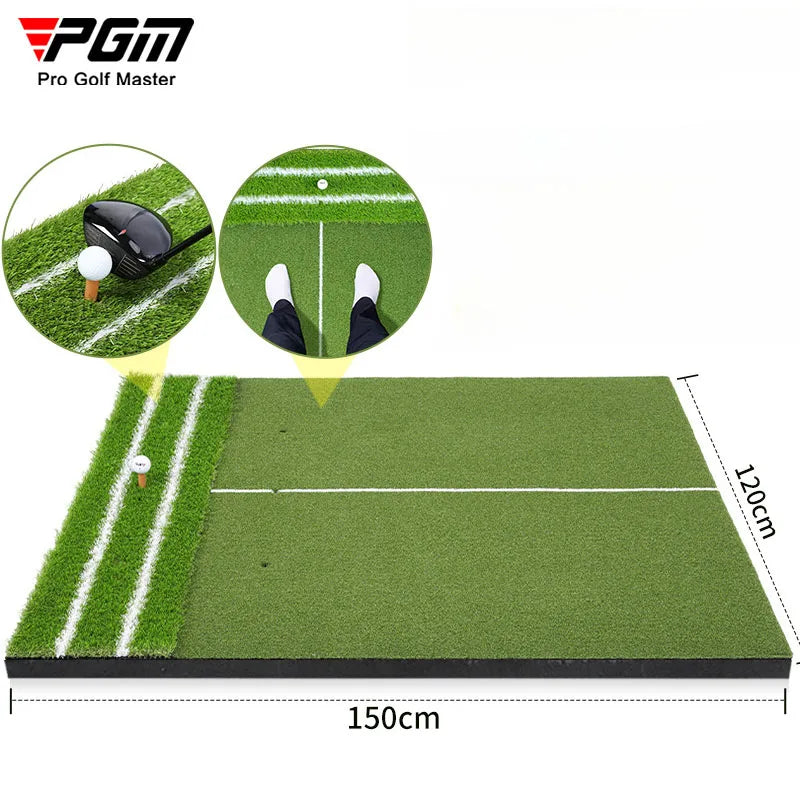 Golf Strike Mats Auxiliary Line Guide 1.2x1.5m Outdoor Swing Pad